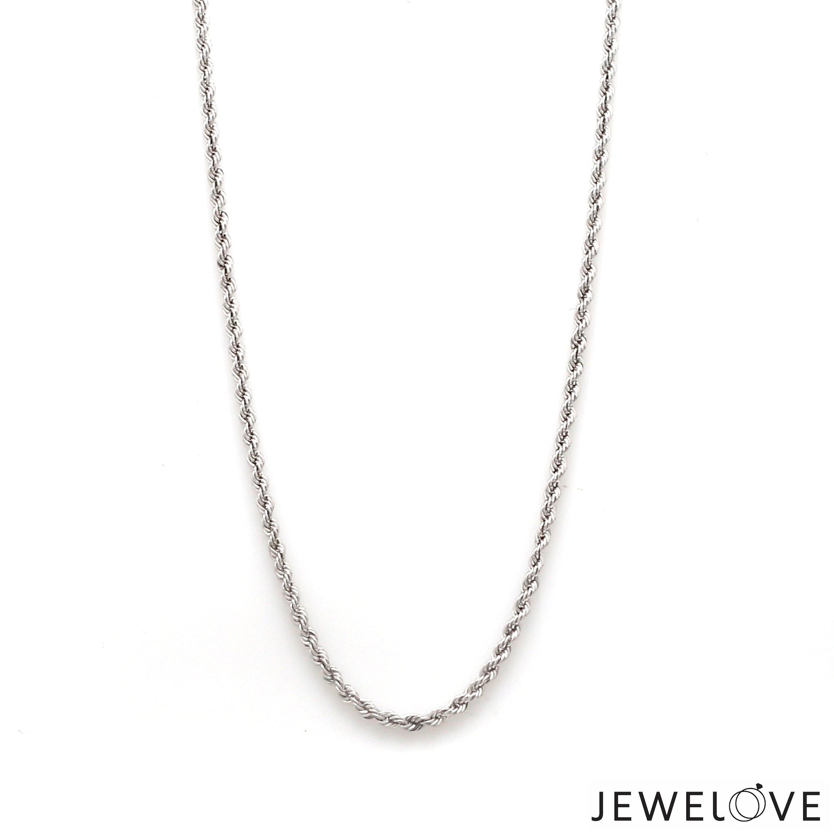 2mm Cordell Platinum Rope Chain JL PT CH 903-E   Jewelove.US