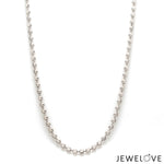 Load image into Gallery viewer, Uni-sex 2.75mm Platinum Chain with Shiny Balls JL PT CH 962-A
