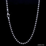 Load image into Gallery viewer, Uni-sex 2.75mm Platinum Chain with Shiny Balls JL PT CH 962-A

