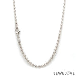 Load image into Gallery viewer, Uni-sex 2.75mm Platinum Chain with Shiny Balls JL PT CH 962-A
