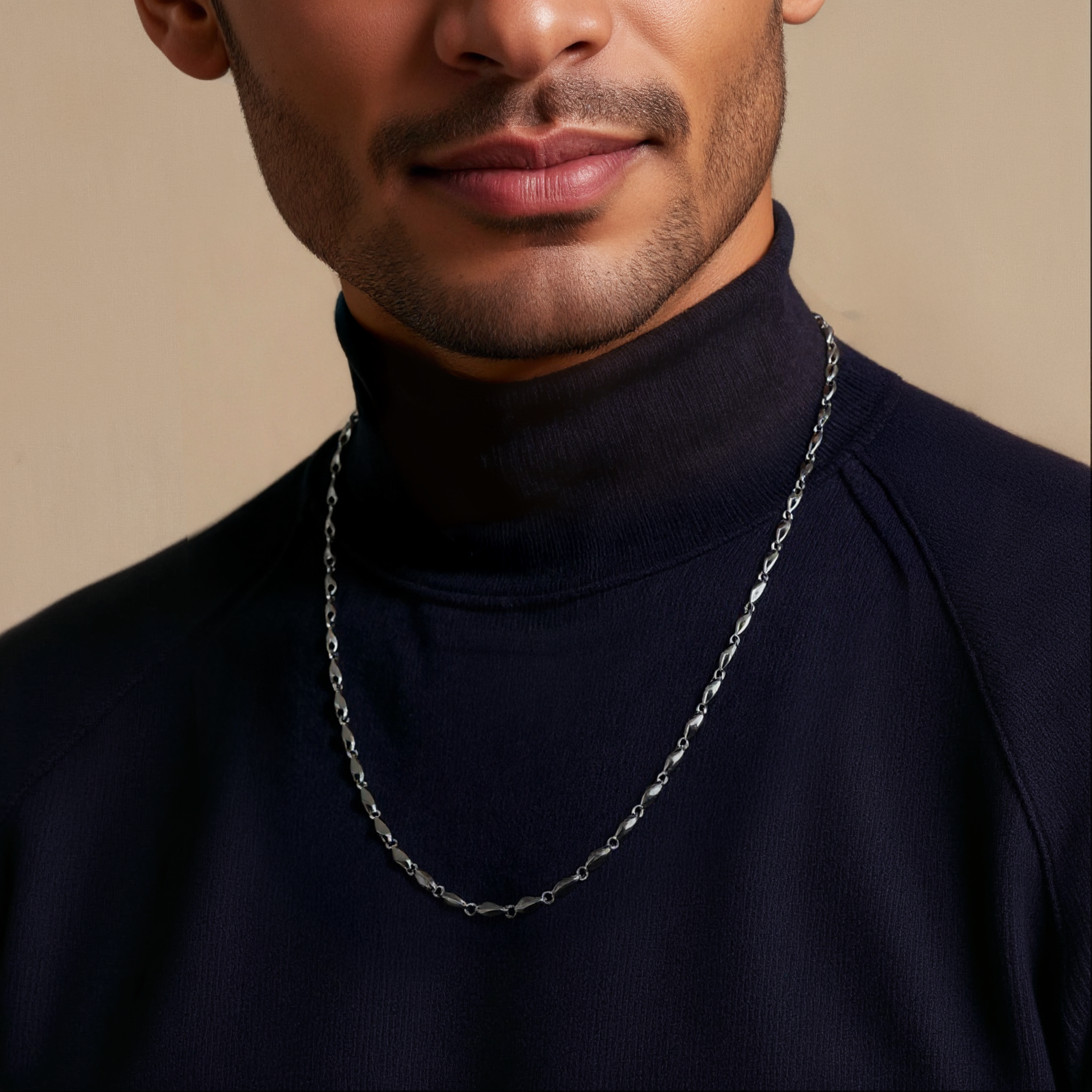 4mm Platinum Chain for Men JL PT CH 963