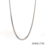 Load image into Gallery viewer, 2.25mm Japanese Platinum Curb Chain Uni-sex JL PT CH 982-B   Jewelove.US

