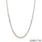 Load image into Gallery viewer, 2.5mm Japanese Platinum Curb Chain Uni-sex JL PT CH 982-C   Jewelove.US
