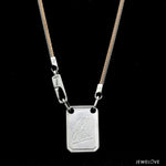 Load image into Gallery viewer, Men of Platinum | 18K Rose Gold Pendant with Double Side Chain for Men JL PT CH MSD 102
