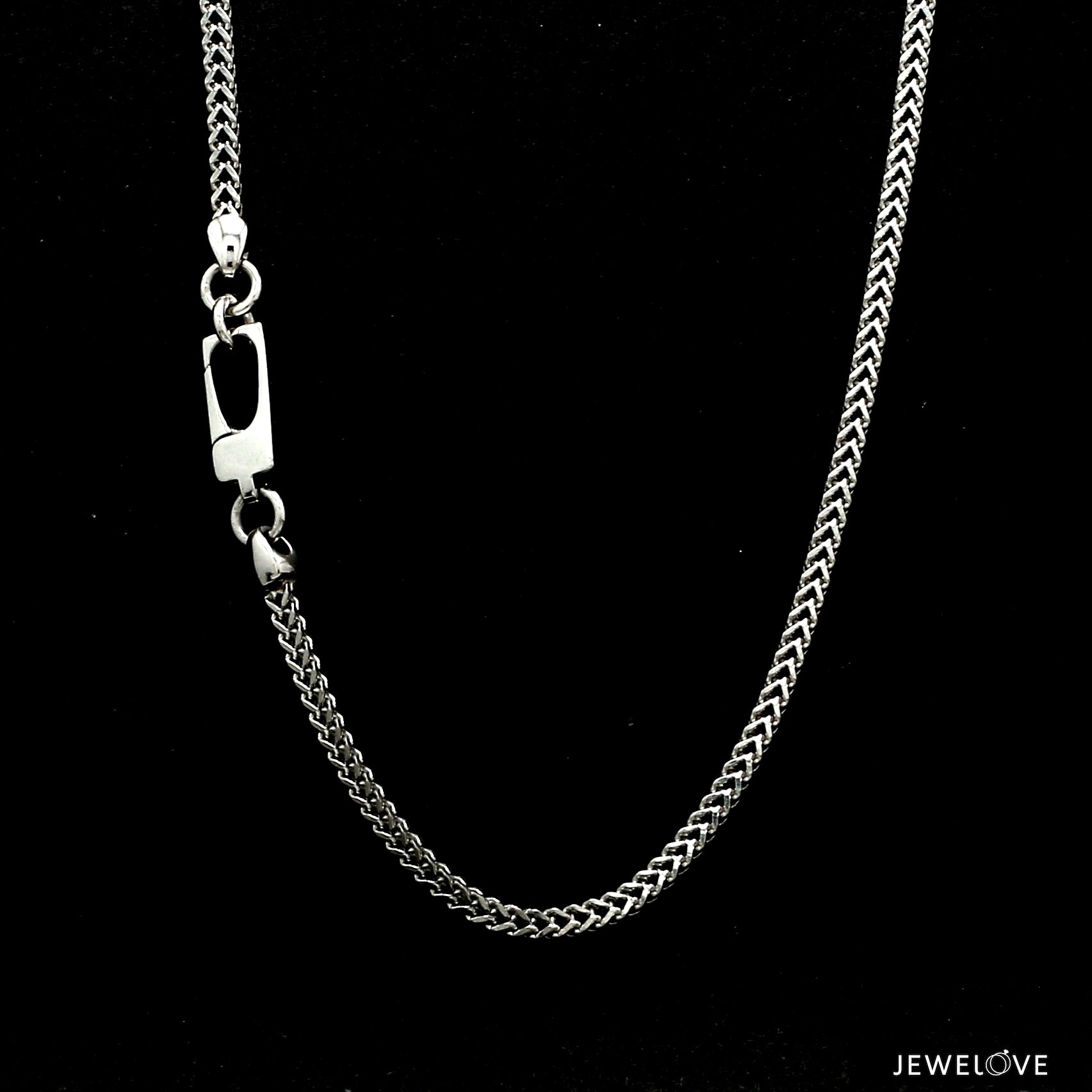 Men of Platinum | 18K Rose Gold with Black Enamel Chain for Men JL PT CH MSD 103