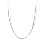Load image into Gallery viewer, Men of Platinum | 18K Rose Gold with Black Enamel Chain for Men JL PT CH MSD 103
