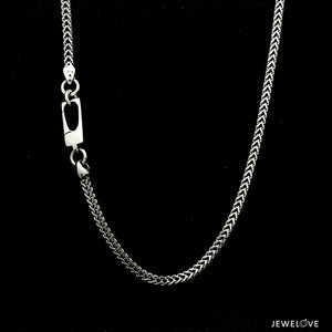 Men of Platinum | 18K Rose Gold with Black Enamel Chain for Men JL PT CH MSD 103