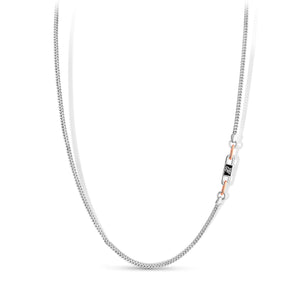 Men of Platinum | 18K Rose Gold with Black Enamel Chain for Men JL PT CH MSD 103