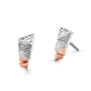 Evara Platinum Rose Gold Diamond Pendant Set for Women JL PT NE 338  Earrings-only-VVS-GH Jewelove.US