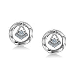 Load image into Gallery viewer, Evara Platinum Diamond Earrings with Two Different Looks JL PT E 316   Jewelove.US
