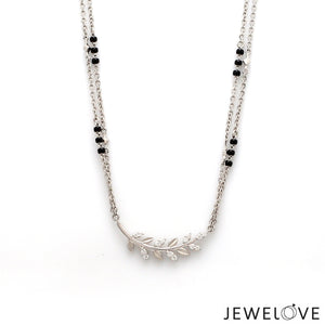 Platinum Diamond Mangalsutra Pendant with Chain JL PT MS 101   Jewelove.US