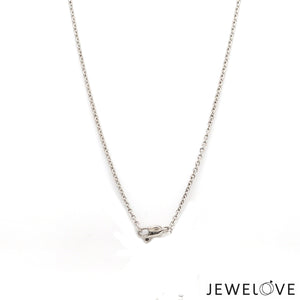 Platinum Diamond Mangalsutra Pendant with Cable Chain & Diamond Cut Balls  JL PT MS 110   Jewelove.US