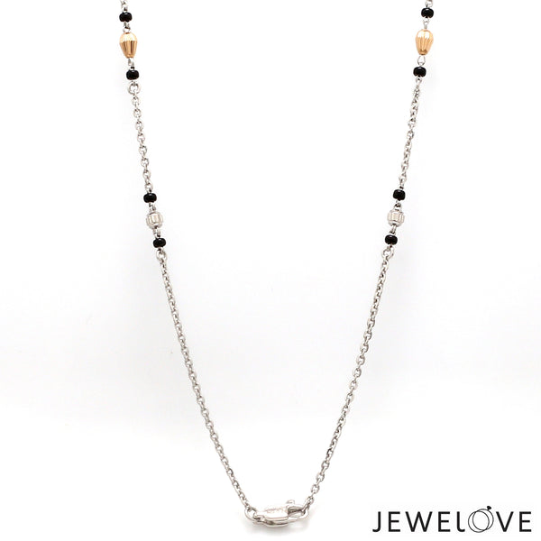 Rose gold mangalsutra chain discount