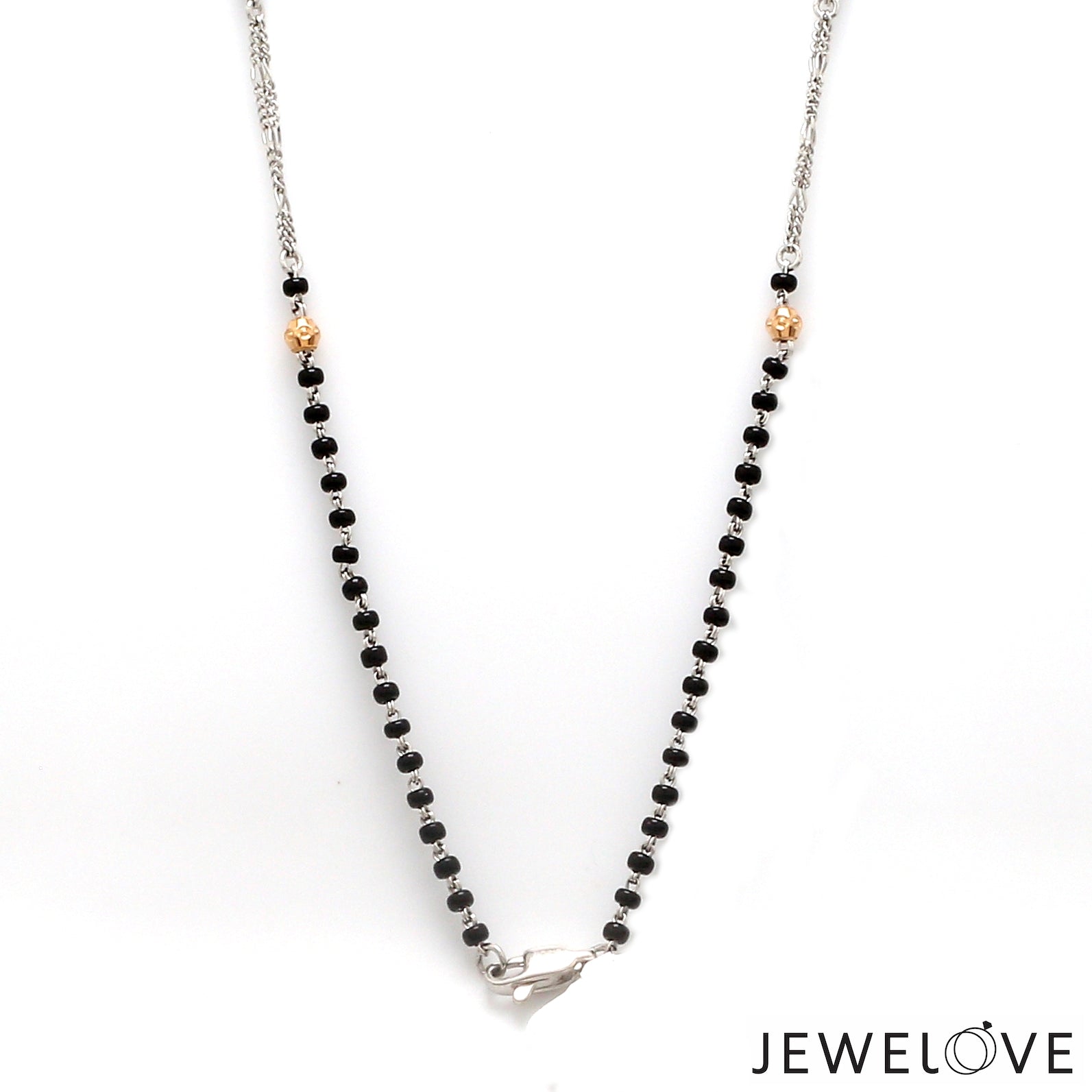 Platinum Rose Gold Diamond Mangalsutra Pendant Chain JL PT MS 113   Jewelove.US