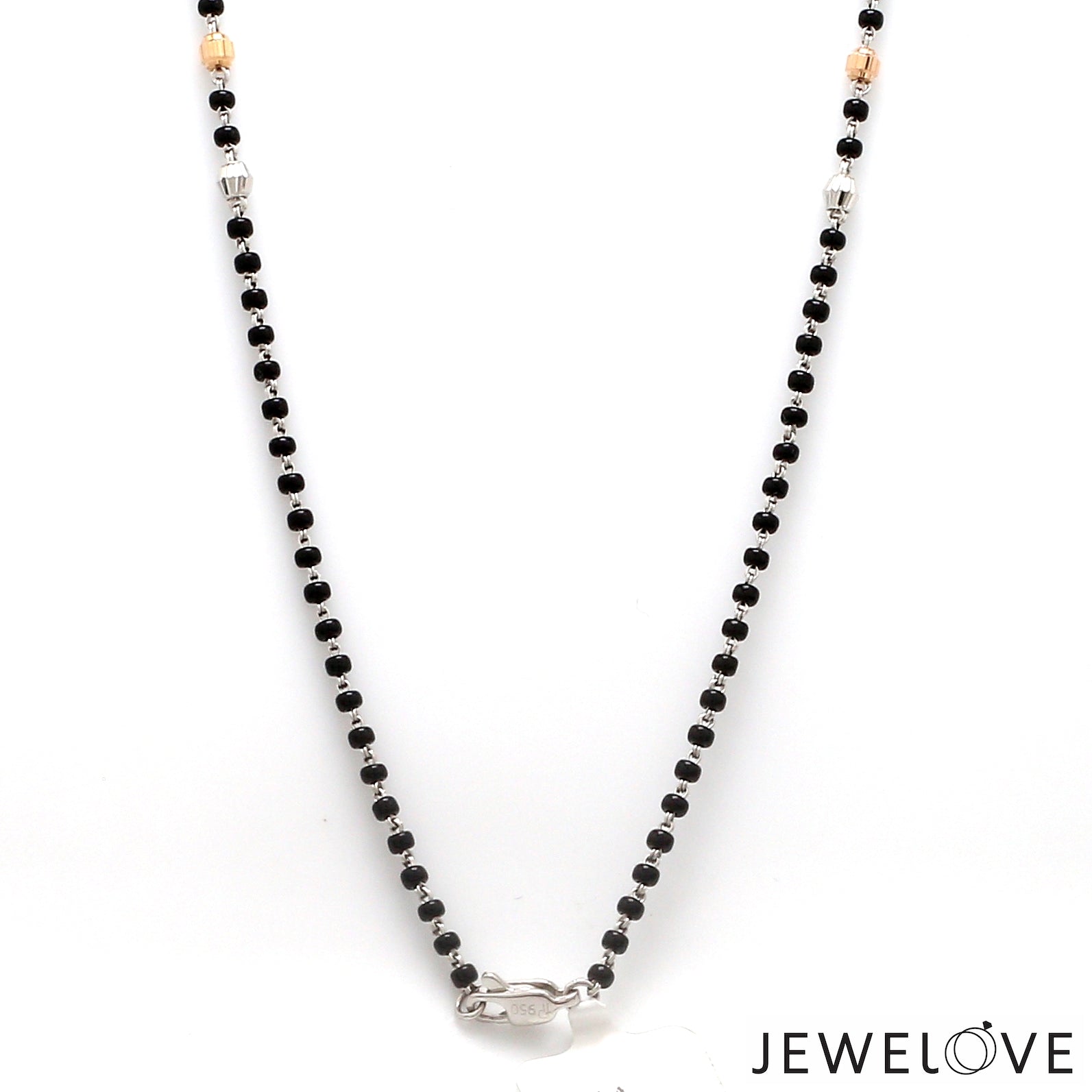 Platinum Rose Gold Diamond Mangalsutra Pendant Chain JL PT MS 115   Jewelove.US