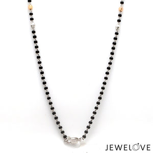 Platinum Rose Gold Diamond Mangalsutra Pendant Chain JL PT MS 115   Jewelove.US