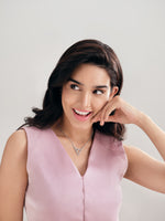 Load image into Gallery viewer, Evara Platinum Rose Gold Diamond Cut Earrings for Women JL PT E 256   Jewelove.US
