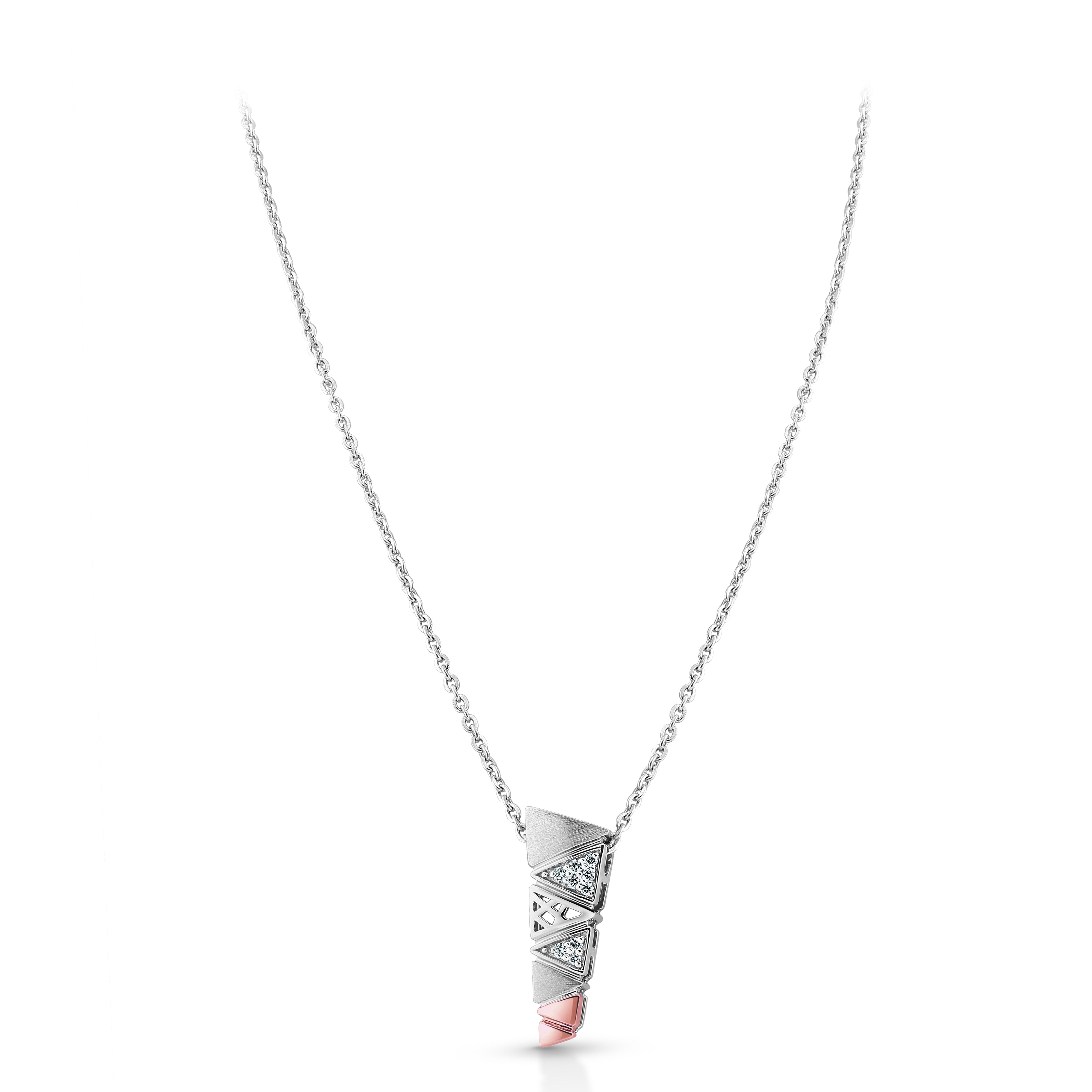 Evara Platinum Rose Gold Diamond Pendant Set for Women JL PT NE 338  Pendant-only-VVS-GH Jewelove.US