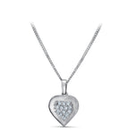 Load image into Gallery viewer, Platinum Evara Diamond Heart Pendant for Women JL PT P 326   Jewelove
