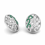 Load image into Gallery viewer, Platinum Diamond Pendant Set with Emerald JL PT PE NL8605E   Jewelove.US
