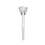 Load image into Gallery viewer, 50-Pointer Solitaire Pear Diamonds Accents Platinum Ring JL PT R3 RD 124-B   Jewelove.US
