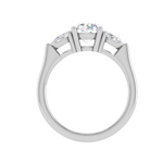 Load image into Gallery viewer, 1.00 Carat Solitaire Pear Diamonds Accents Platinum Ring JL PT R3 RD 124   Jewelove.US
