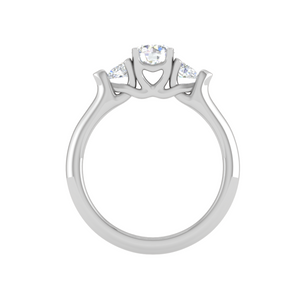 50-Pointer Solitaire Diamonds Accents Platinum Ring JL PT R3 RD 156-A   Jewelove.US