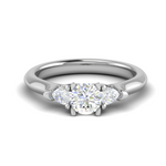 Load image into Gallery viewer, 50-Pointer Solitaire Diamonds Accents Platinum Ring JL PT R3 RD 156-A   Jewelove.US
