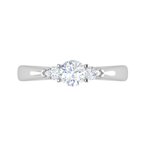 1-Carat Solitaire Pear Cut Diamonds Accents Platinum Ring JL PT R3 RD 170-C   Jewelove.US