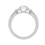 Load image into Gallery viewer, 30-Pointer Solitaire Pear Cut Diamonds Accents Platinum Ring JL PT R3 RD 170   Jewelove.US
