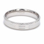 Load image into Gallery viewer, Japanese Designer Platinum Love Bands with Textured Edges JL PT 604   Jewelove.US
