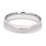Load image into Gallery viewer, Japanese Plain Platinum Couple Rings with a Matte Finish Wave JL PT 610   Jewelove.US

