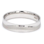 Load image into Gallery viewer, Japanese Plain Platinum Couple Rings with a Matte Finish Wave JL PT 610   Jewelove.US
