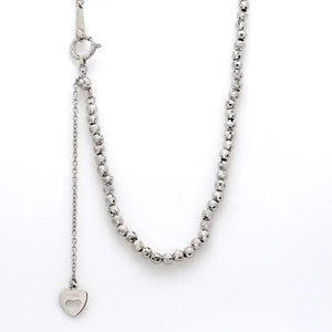 Japanese Platinum Chain with 2mm Diamond Cut Balls JL PT 742   Jewelove.US