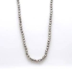 Japanese Platinum Chain with Diamond Cut Balls JL PT 743   Jewelove.US