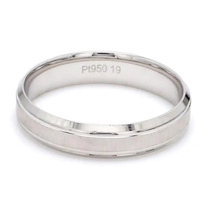 Japanese Platinum Couple Rings with Rainbow Finish JL PT 605   Jewelove.US