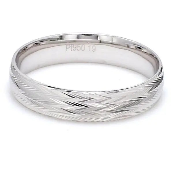 Japanese Platinum Couple Rings with Unique Shiny Texture JL PT 611   Jewelove.US