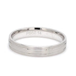 Load image into Gallery viewer, Japanese Platinum Love Bands with 2 Sleek Grooves JL PT 535  Women-s-Ring-only Jewelove.US

