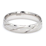 Load image into Gallery viewer, Japanese Platinum Love Bands with Slanting Grooves JL PT 608   Jewelove.US
