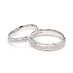 Load image into Gallery viewer, Japanese Rough Texture Platinum Love Bands JL PT 609   Jewelove.US

