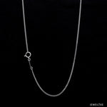 Load image into Gallery viewer, Japanese Simple Platinum Curb Chain 1.3mm SJ PTO 703   Jewelove
