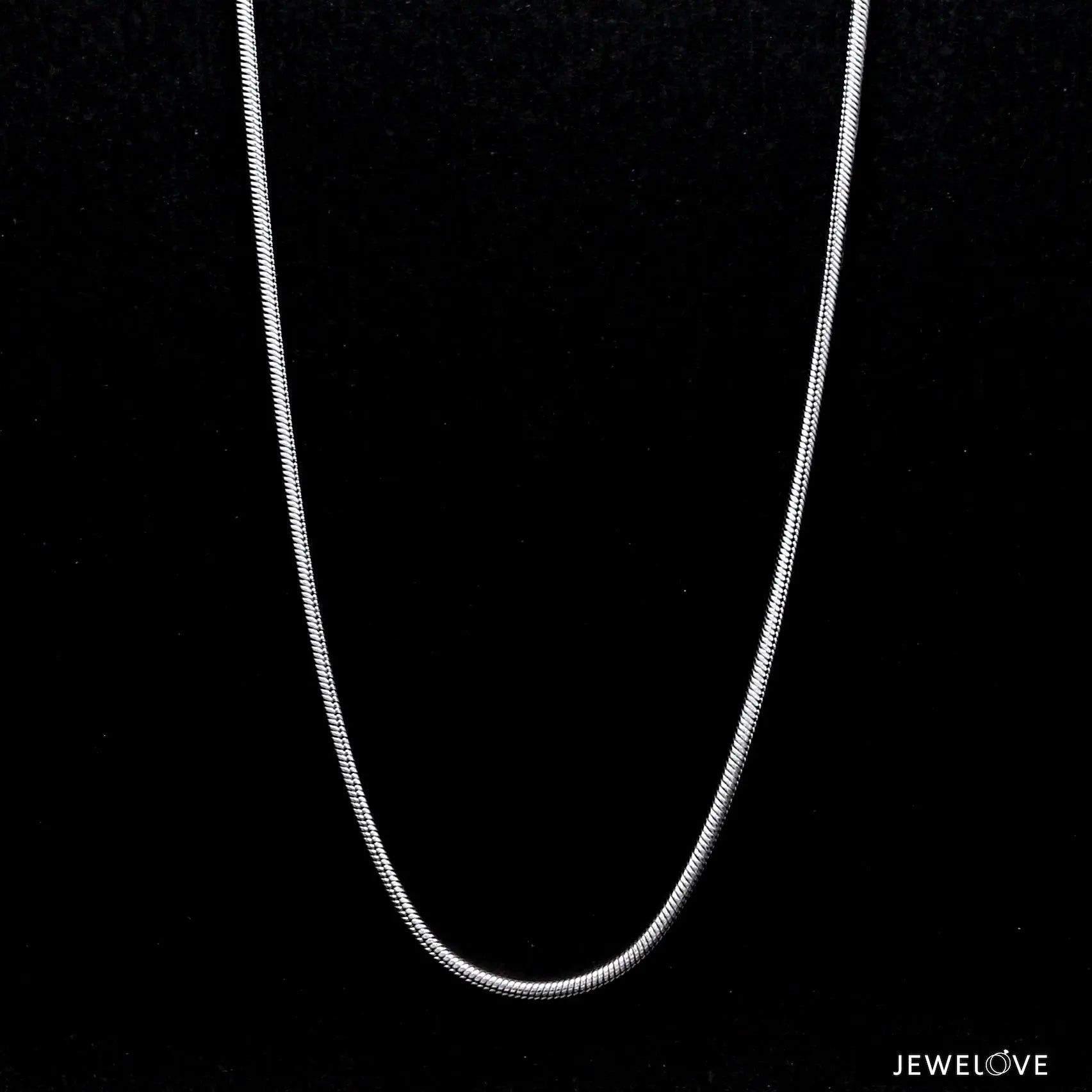 Japanese Thicker Plain Platinum Snake Chain for Men SJ PTO 712-A   Jewelove.US