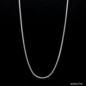 Japanese Thicker Plain Platinum Snake Chain for Men SJ PTO 712-A   Jewelove.US