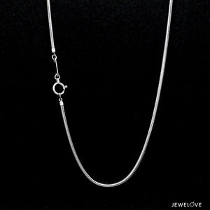 Japanese Thicker Plain Platinum Snake Chain for Men SJ PTO 712-A   Jewelove.US