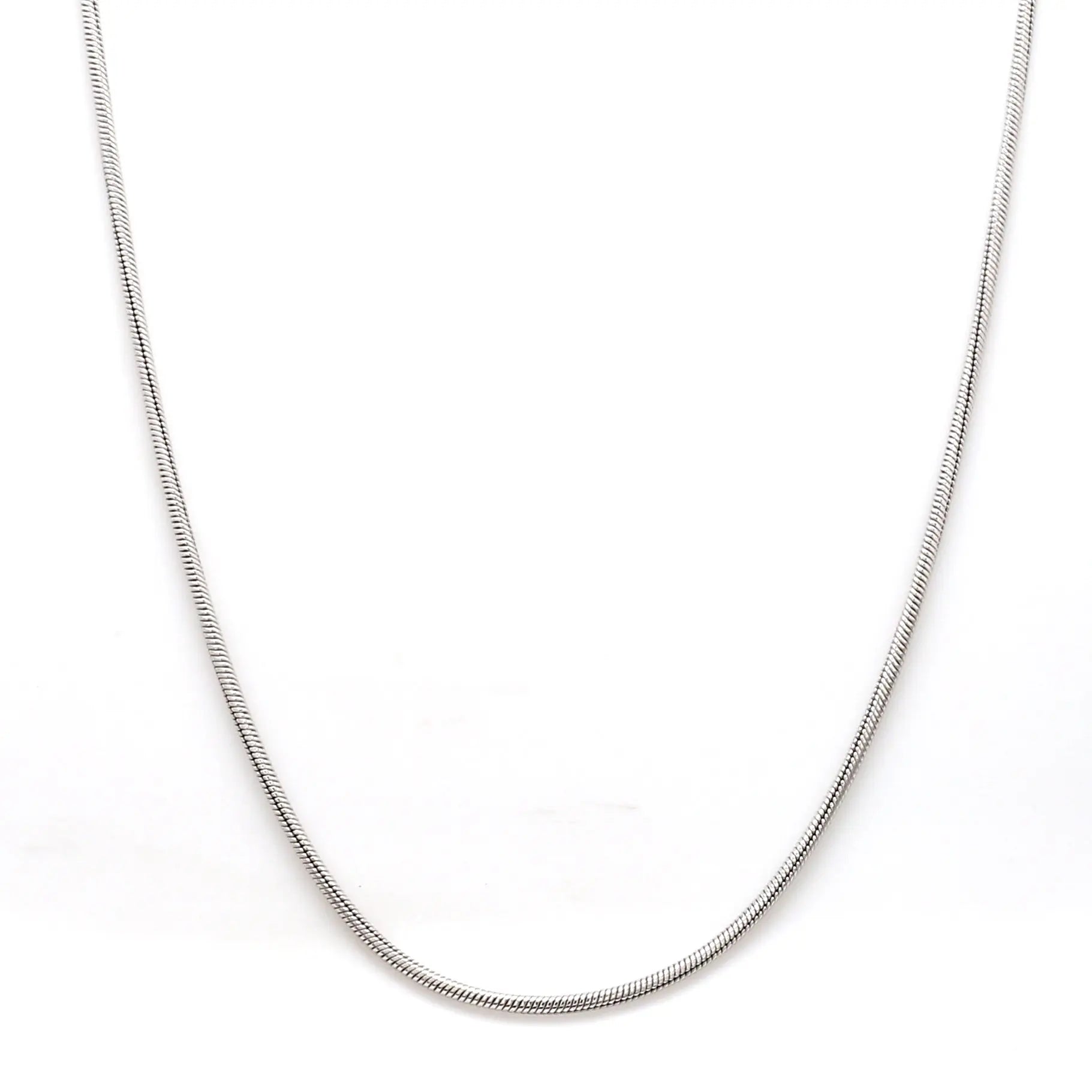 Japanese Thicker Plain Platinum Snake Chain for Men SJ PTO 712-A   Jewelove.US