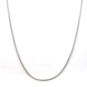 Japanese Thicker Plain Platinum Snake Chain for Men SJ PTO 712-A   Jewelove.US