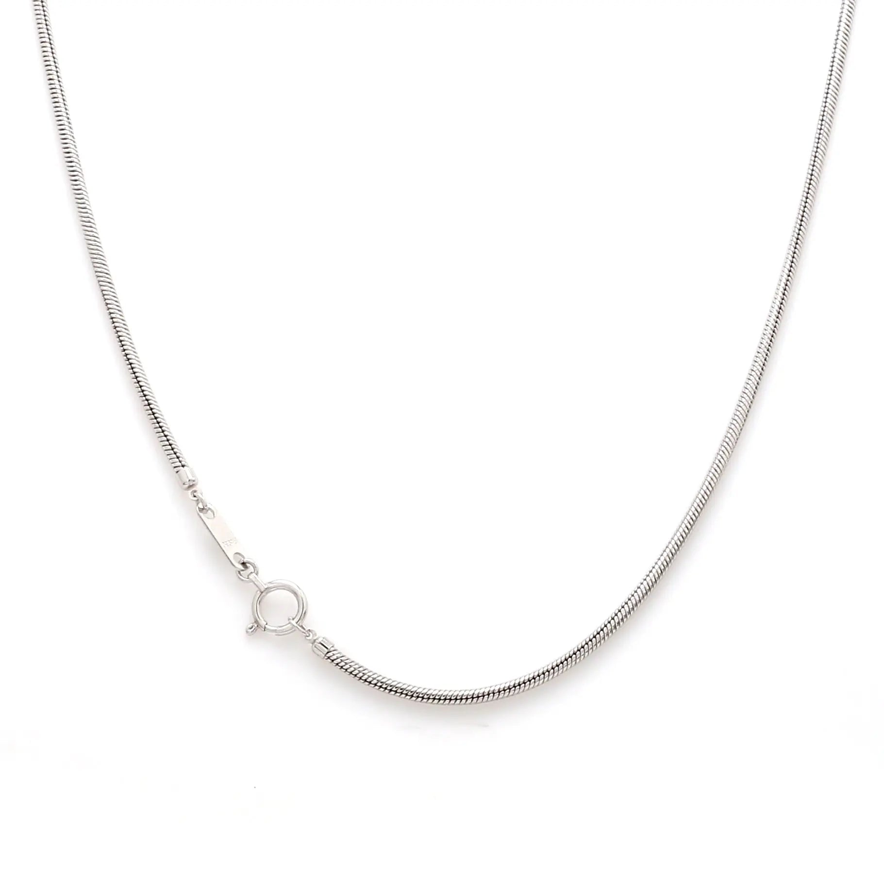 Japanese Thicker Plain Platinum Snake Chain for Men SJ PTO 712-A   Jewelove.US