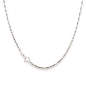 Japanese Thicker Plain Platinum Snake Chain for Men SJ PTO 712-A   Jewelove.US
