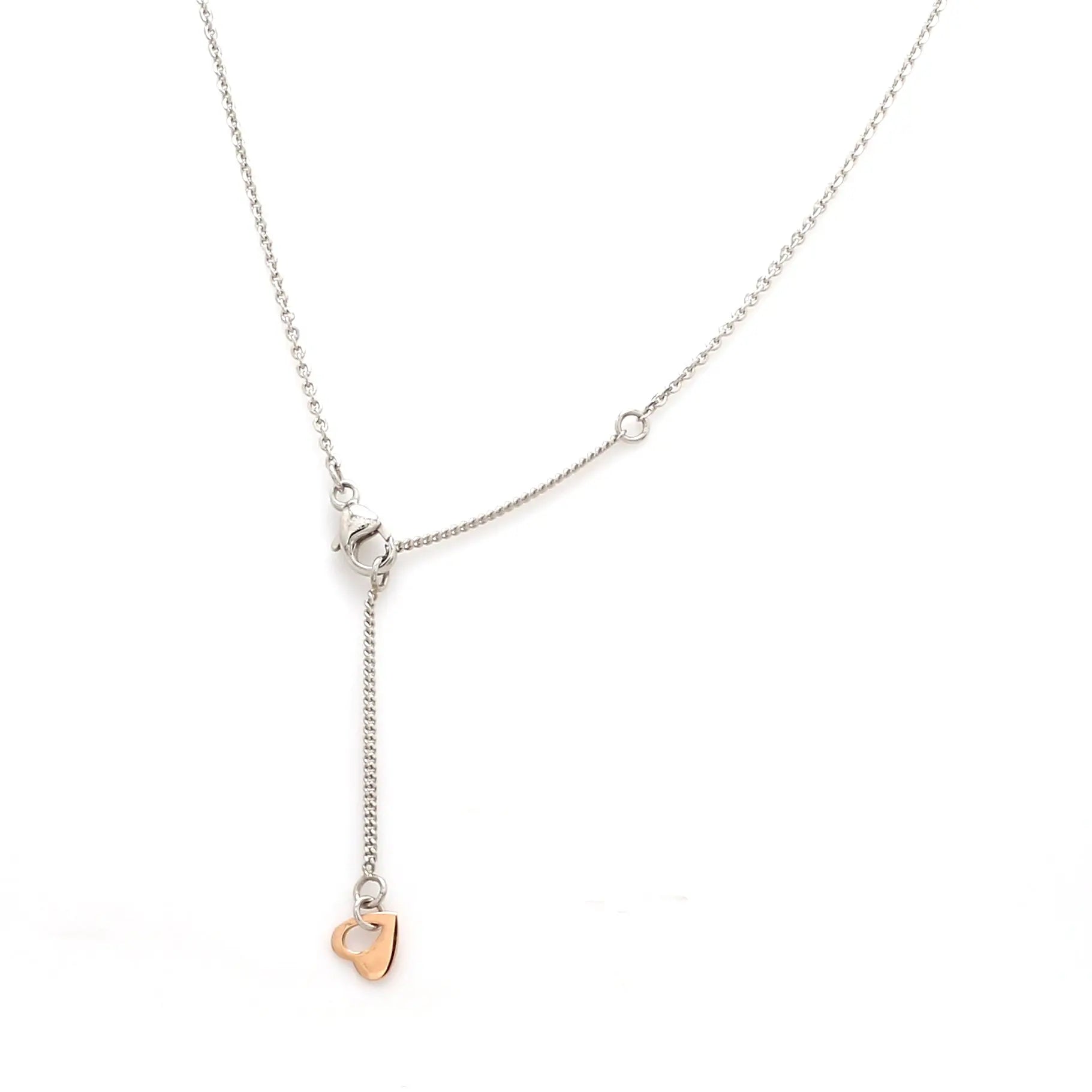 Lightweight Platinum + Rose Gold Chain for Women JL PT CH 764   Jewelove.US