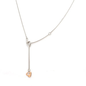 Lightweight Platinum + Rose Gold Chain for Women JL PT CH 764   Jewelove.US